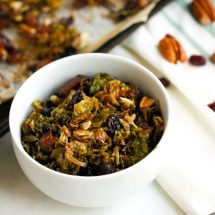 This Shaved Brussels Sprouts Salad is a perfect side dish for your fall get togethers!