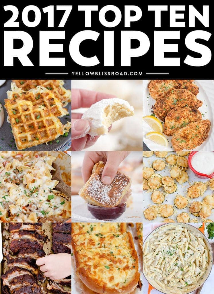 top ten new recipes from 2017