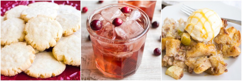 A glass of apple cider ginger punch