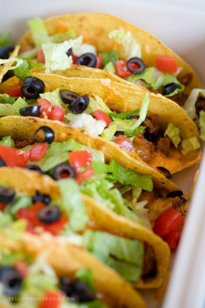 Ground Turkey and Black Bean Baked Tacos Quick Healthy Meal