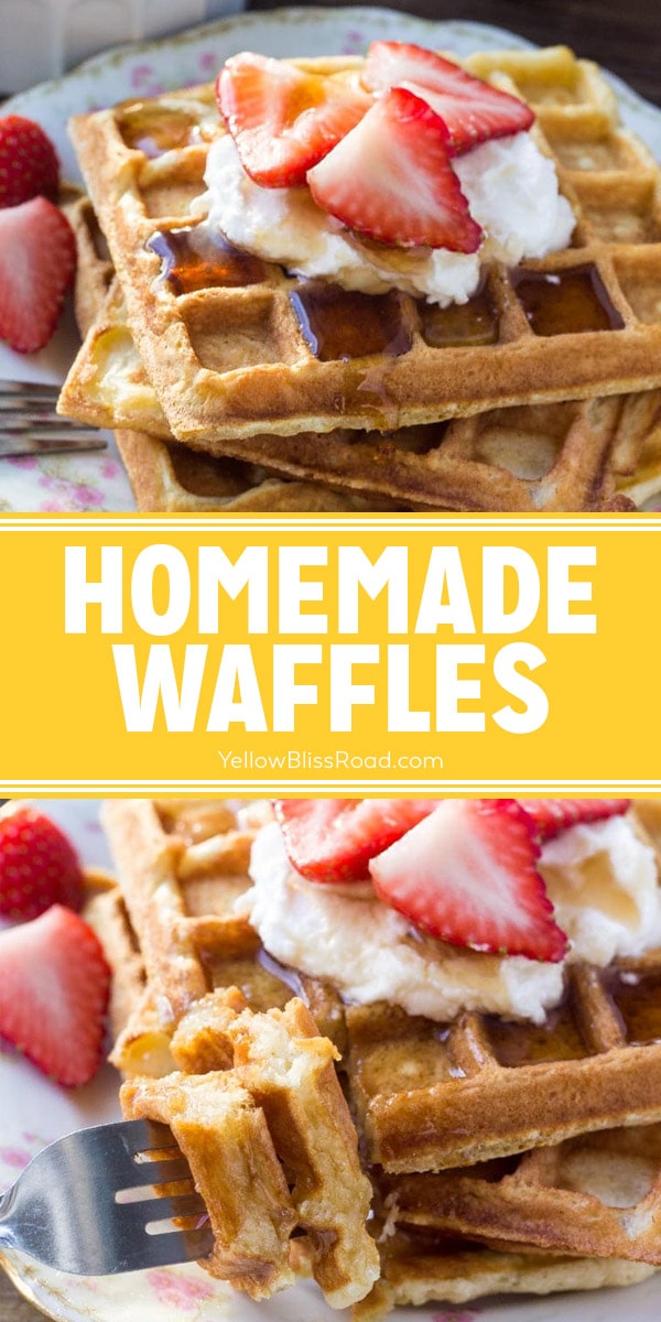Homemade Waffles - Light and Fluffy Buttermilk Waffles