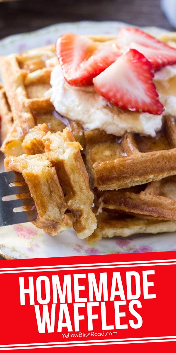 Homemade Waffles - Light and Fluffy Buttermilk Waffles