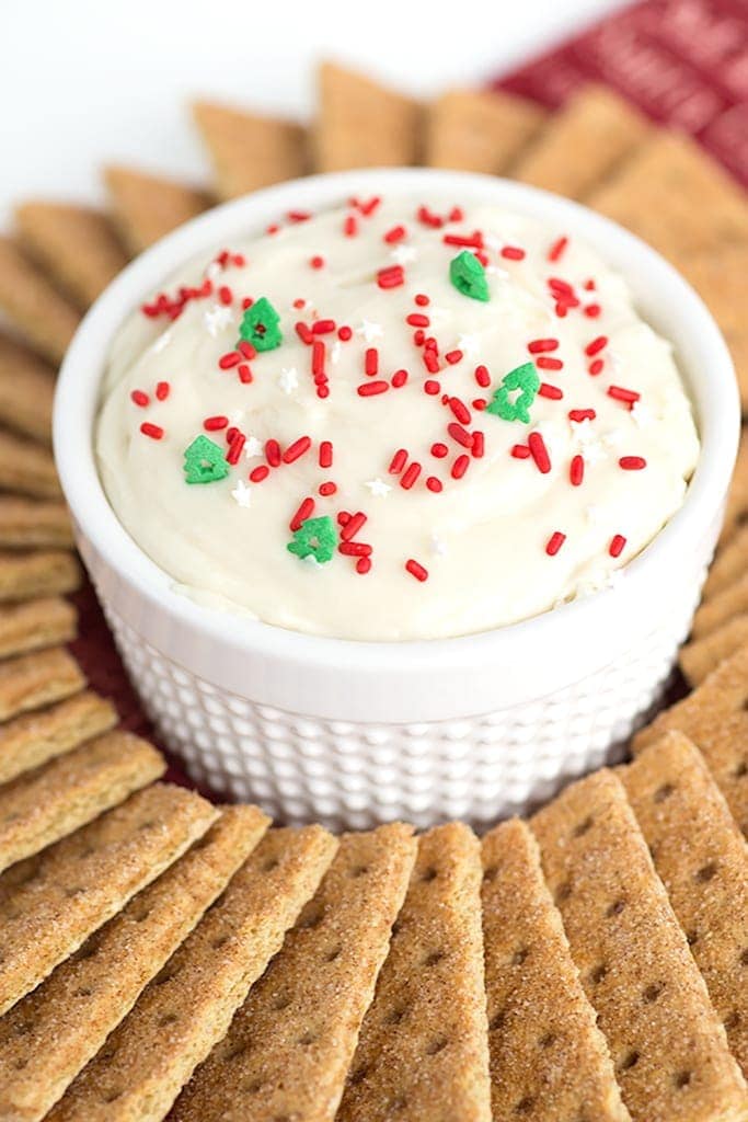 Sugar Cookie Dip - easy, 3 ingredient Christmas Dessert