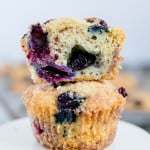 A close up of Blueberry Muffins
