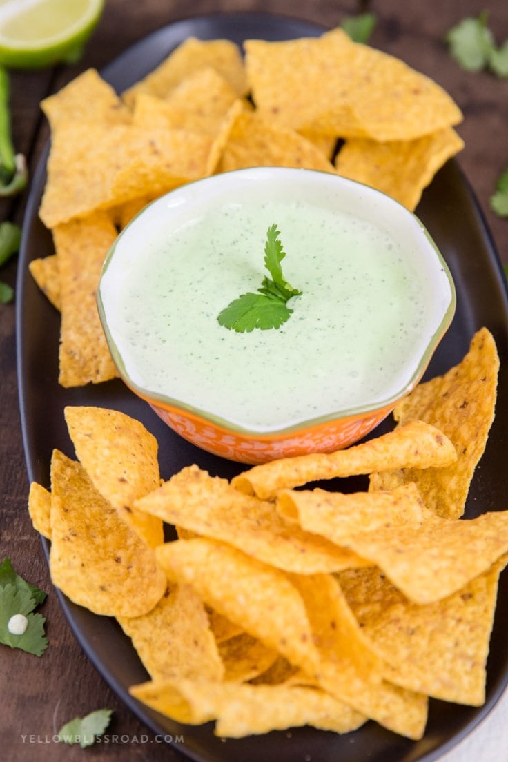 Creamy Jalapeno Ranch Dip Recipe (Chuy's Chip Dip Copycat)