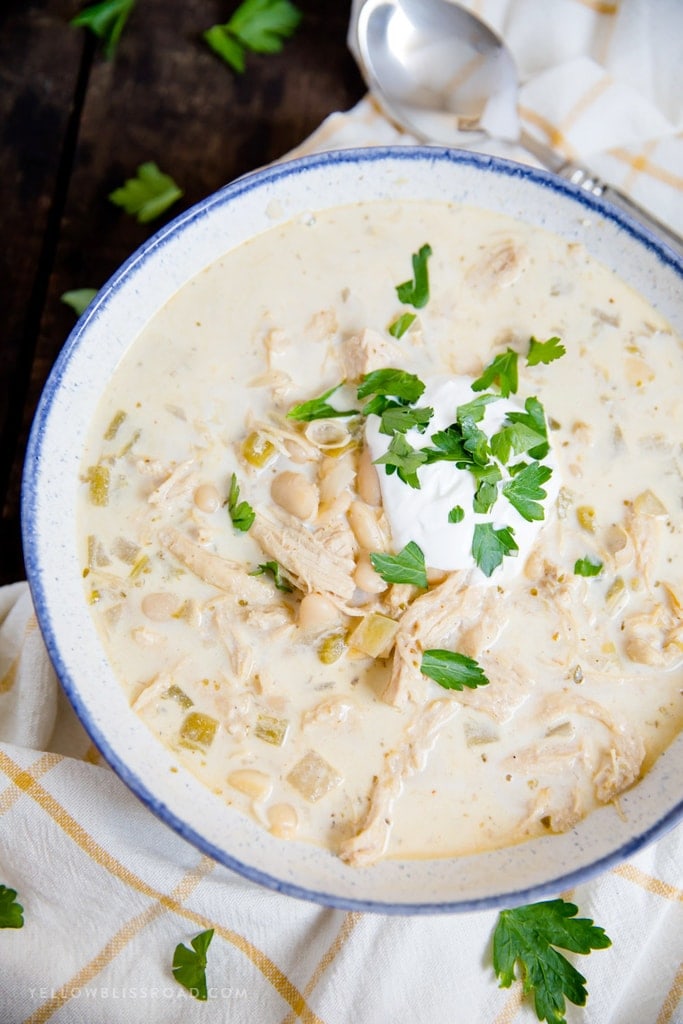 Creamy White Chicken Chili : Creamy White Chicken Chili with Cream ...