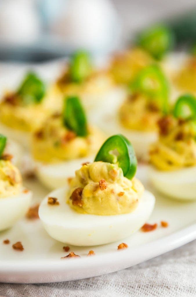 Jalapeno Popper Deviled Eggs Yellow Bliss Road