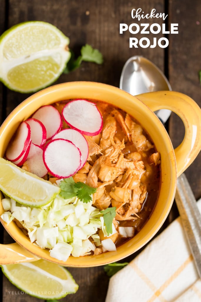 Pozole Rojo with Chicken Quick & Easy 30 Minute Recipe
