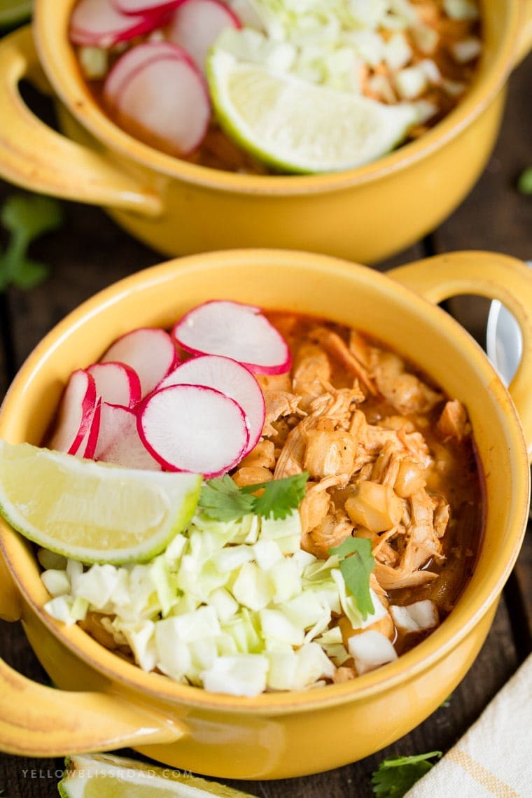 Pozole Rojo with Chicken | Quick & Easy 30 Minute Recipe