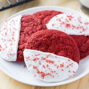 Soft Red Velvet Cookies