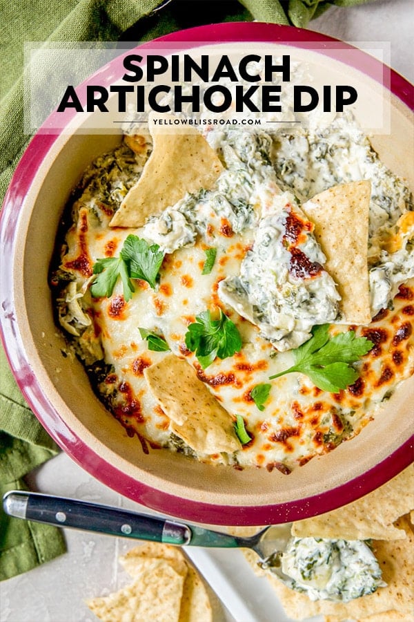 Social media image of Spinach Artichoke Dip