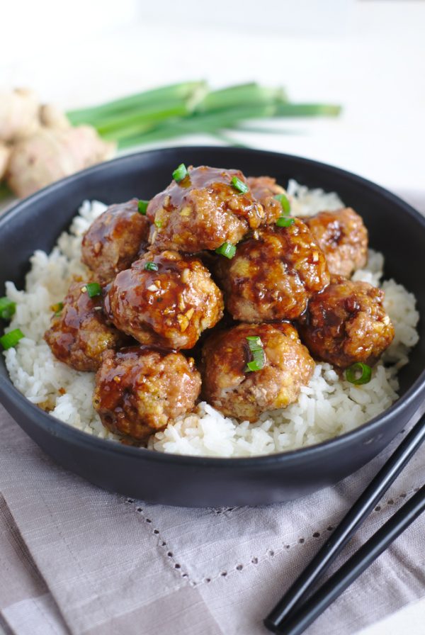 Teriyaki Turkey Meatballs Yellow Bliss Road