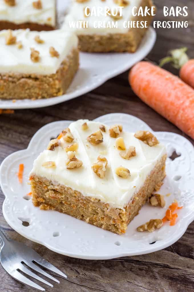 A plate of Carrot cake