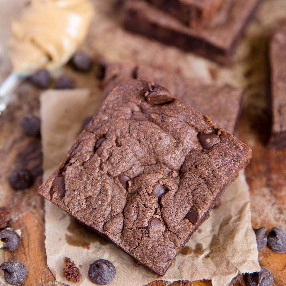 Chocolate Peanut Mix Brownies