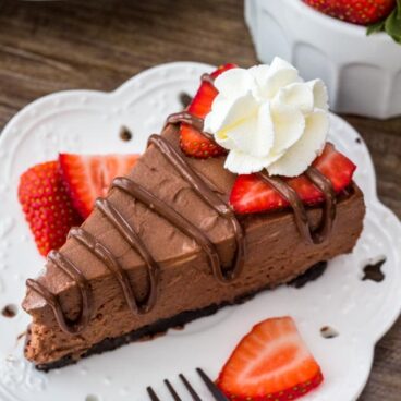 Easy no bake Nutella cheesecake