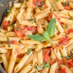 A close up of Tomato Penne Pasta