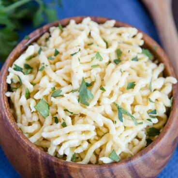 Bowl of German spaetzle