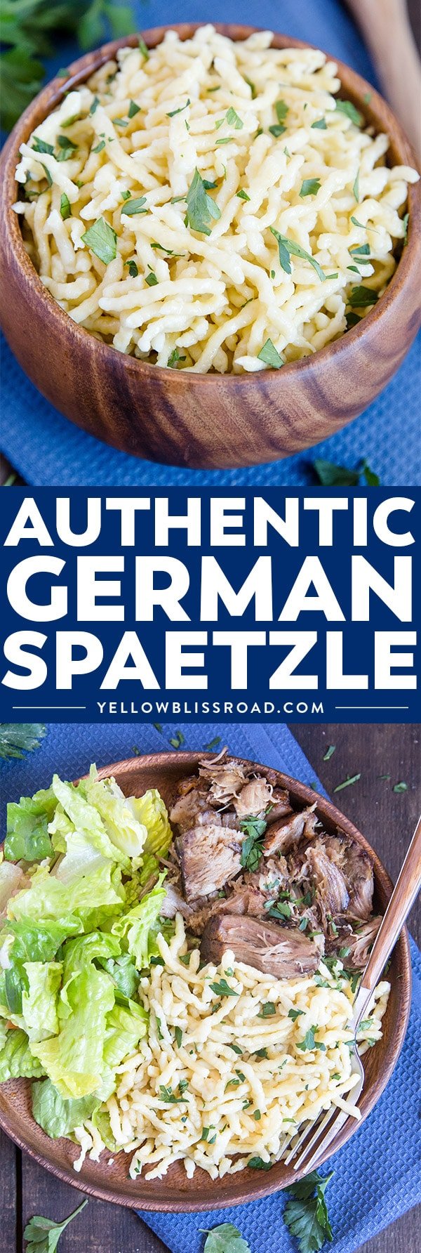 Authentic German Spaetzle make with a spaetzle maker