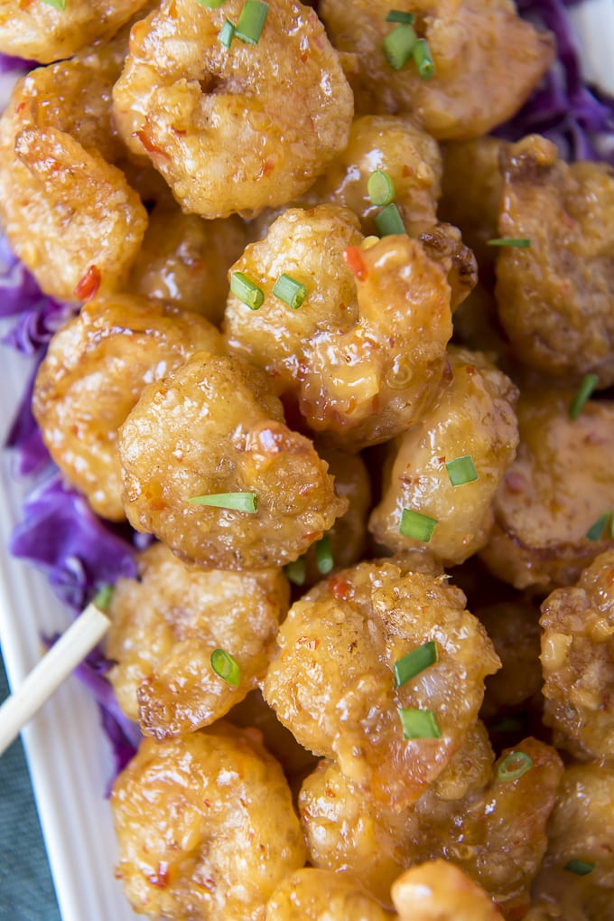 Closeup Bang Bang Shrimp recipe