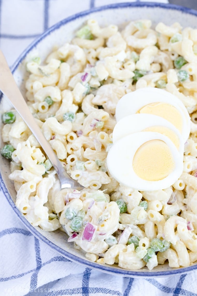 A bowl of Macaroni Salad