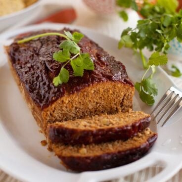 Mexican Meatloaf on a plate