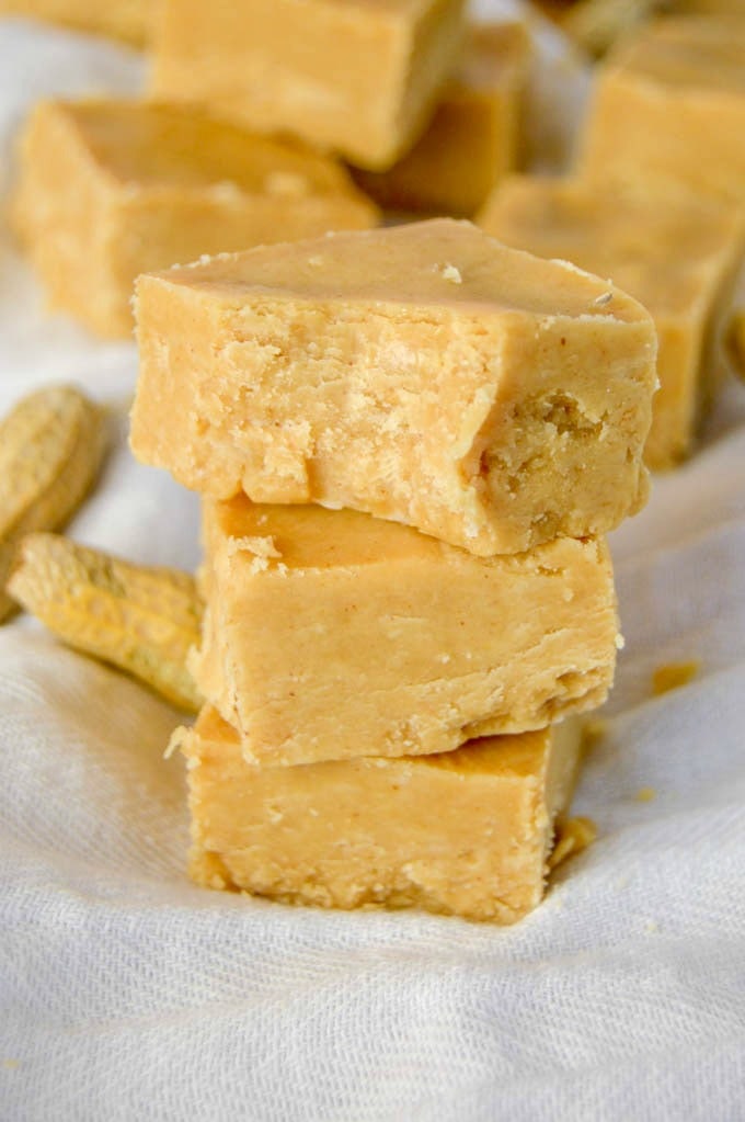 Stack of Peanut Butter Fudge