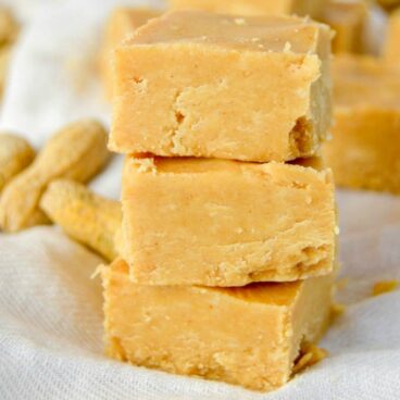 A stack of Peanut Butter Fudge