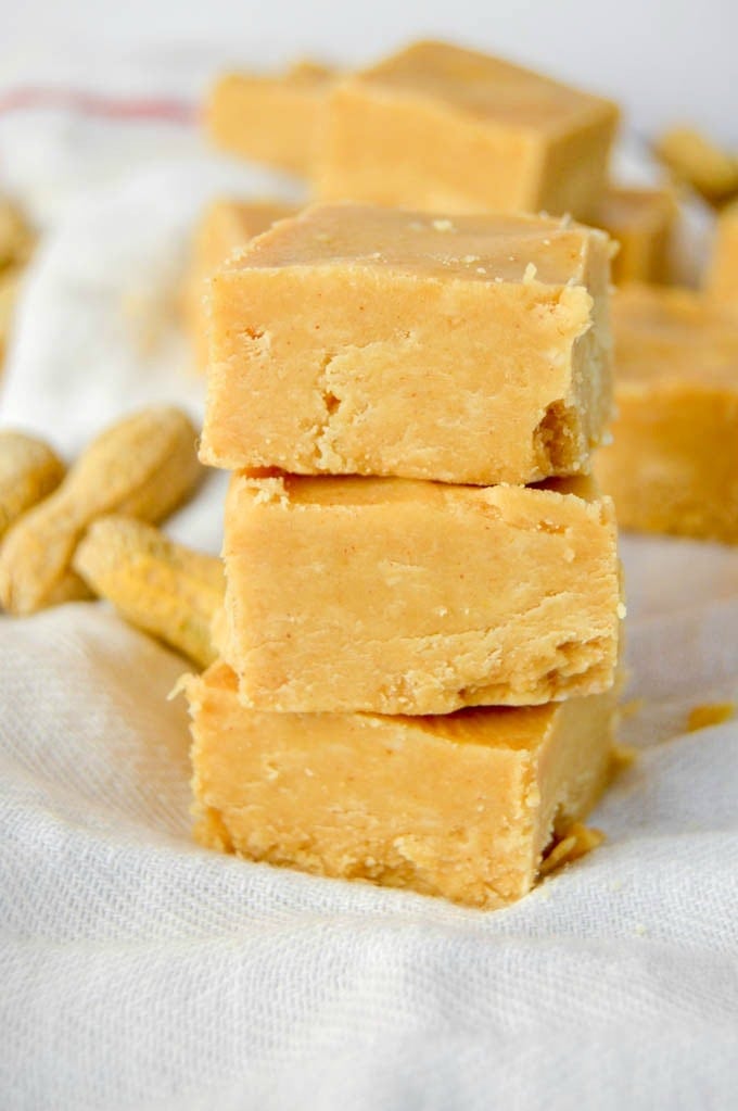 A stack of Peanut Butter Fudge
