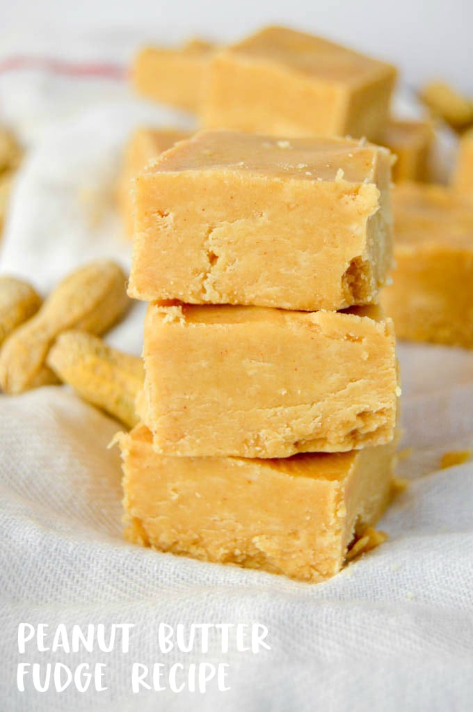 Stack of Peanut Butter Fudge