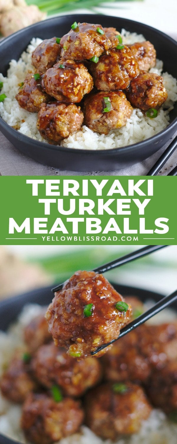 Teriyaki Turkey Meatballs - Yellow Bliss Road