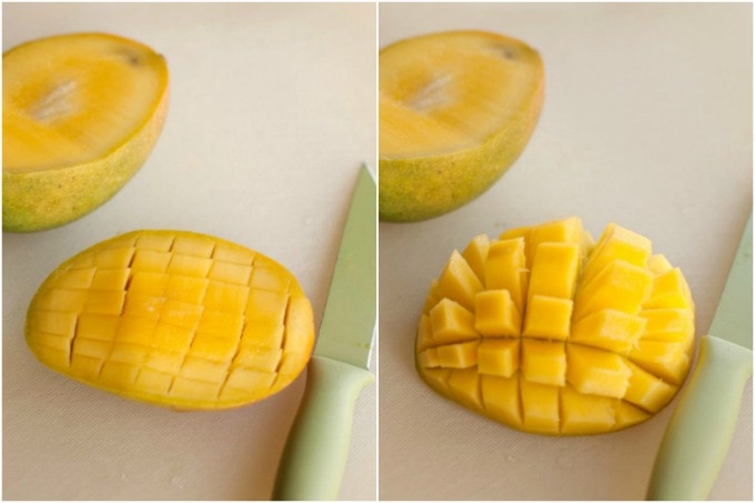 how to cut a mango