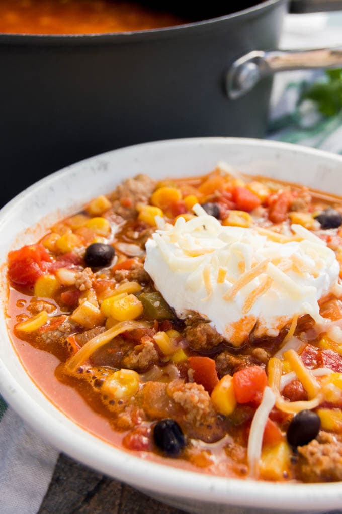 turkey taco soup