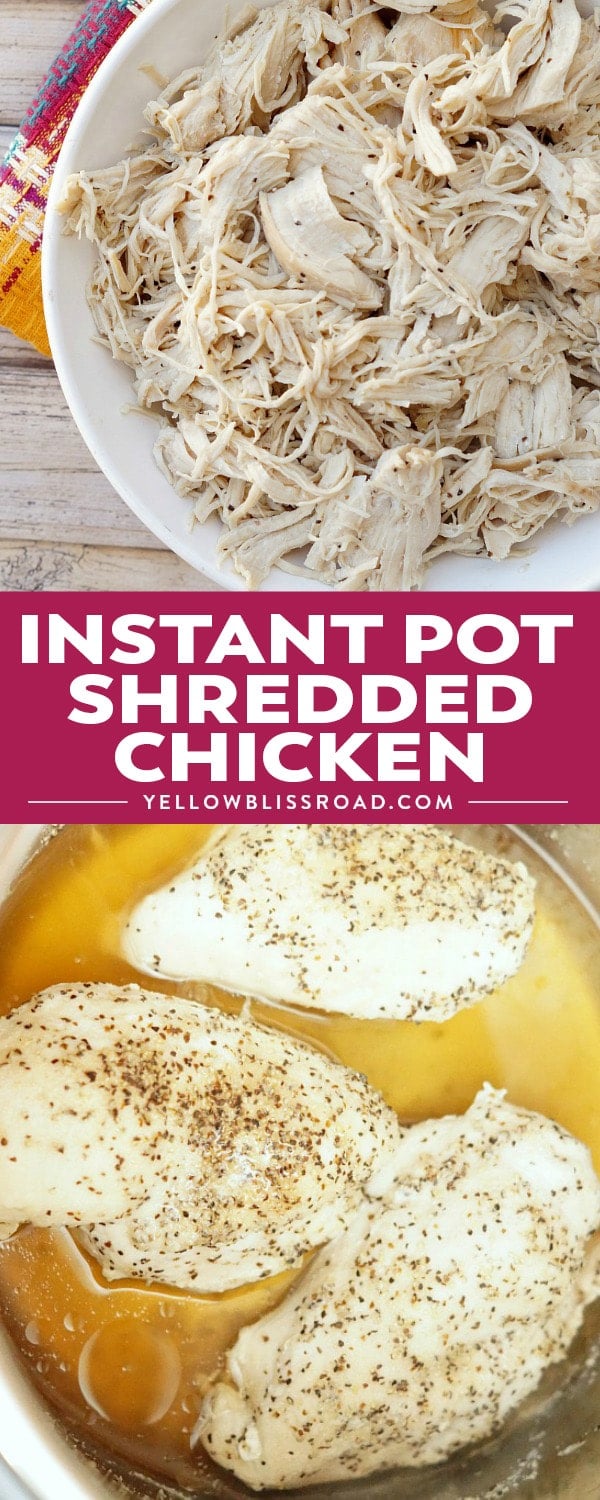 Instant Pot Shredded Chicken is a delicious and fast way to prepare chicken breasts! If you have been wondering how to make shredded chicken in your Instant Pot, then this is the perfect recipe for you!