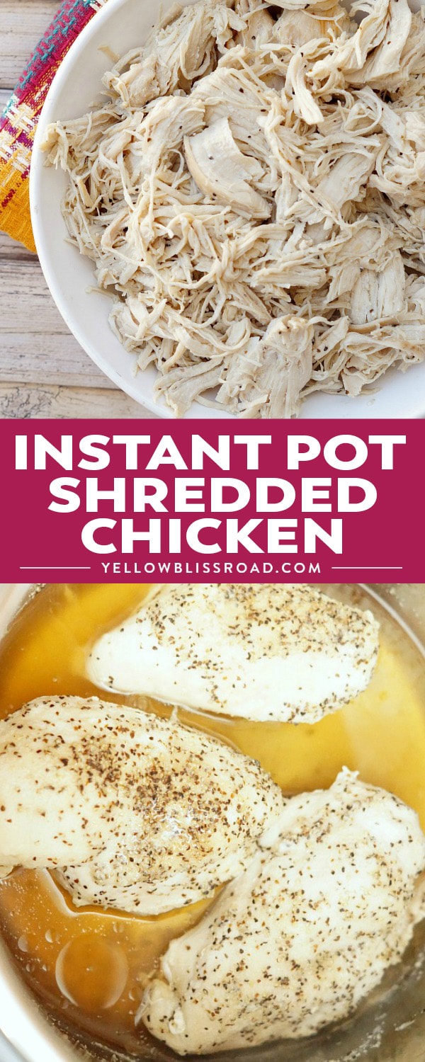 Instant Pot Shredded Chicken is a delicious and fast way to prepare chicken breasts! If you have been wondering how to make shredded chicken in your Instant Pot, then this is the perfect recipe for you!