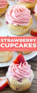 Social media image of Strawberry Cupcakes