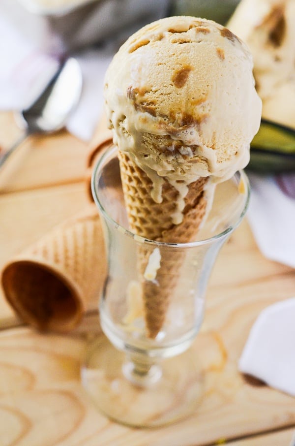 Dulce de Leche Ice Cream from The Crumby Kitchen