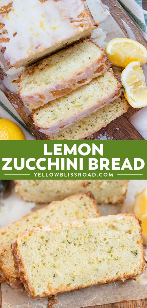 Easy Lemon Zucchini Bread with Sweet Lemon Glaze