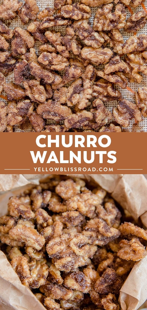 Churros Walnuts photo collage