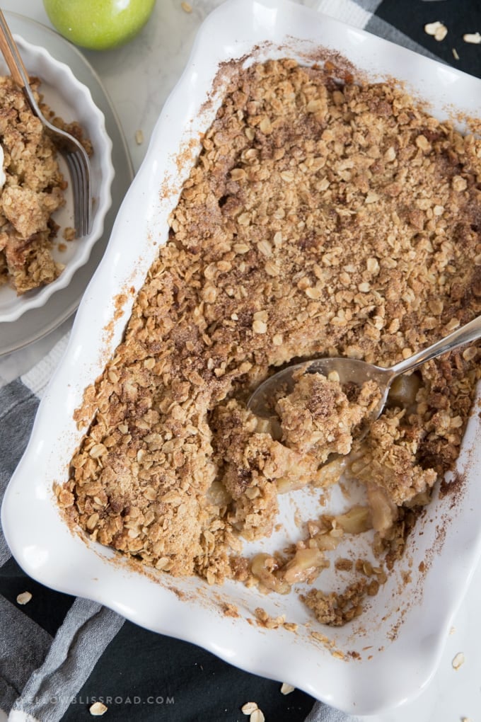 cinnamon apple crumble 