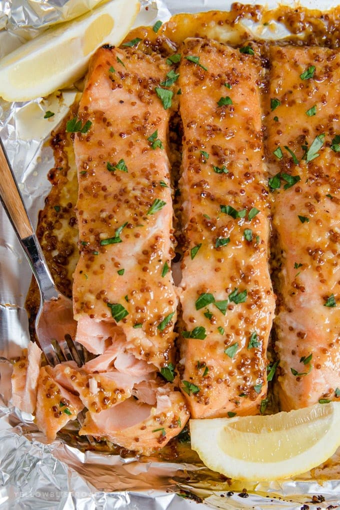 honey mustard baked salmon recipe
