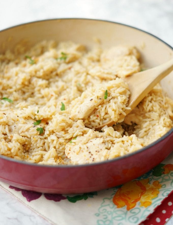 Skillet Chicken and Rice Recipe