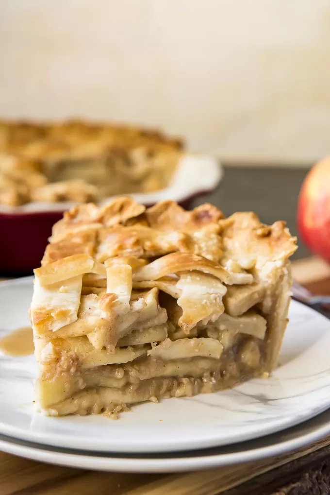 Classic Apple Pie slice on a plate