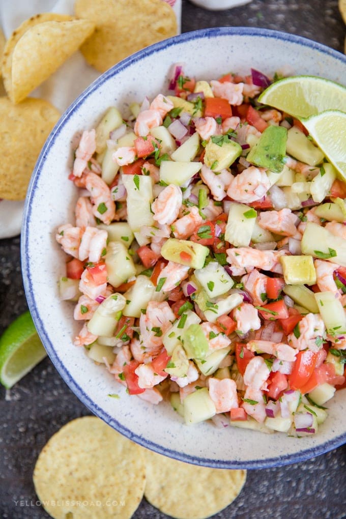 The Best Shrimp Ceviche Recipe | YellowBlissRoad.com