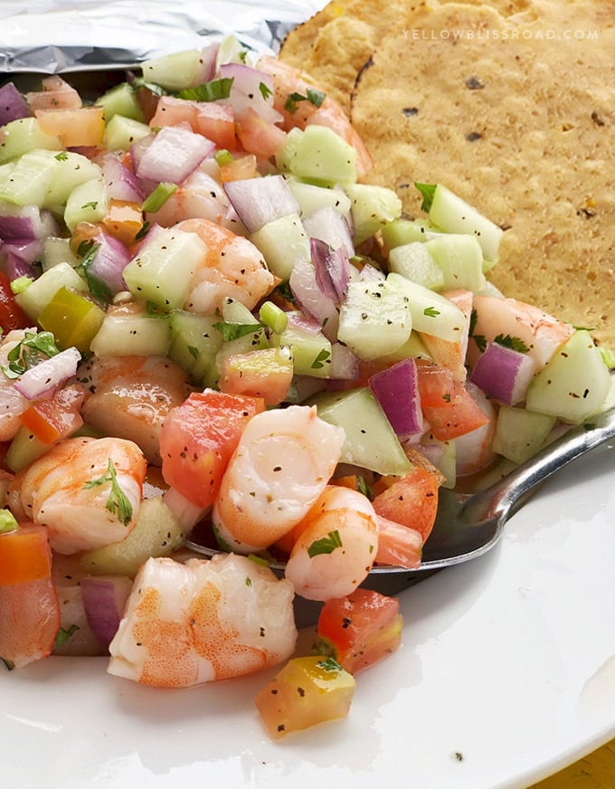 The Best Shrimp Ceviche Recipe | YellowBlissRoad.com