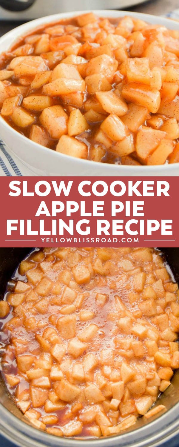 Slow Cooker Apple Pie Filling is a recipe that's a game changer. It's not just for pies! We love serving on with ice cream, pancakes, and even oatmeal!