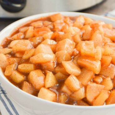 A bowl of Apple Pie filling