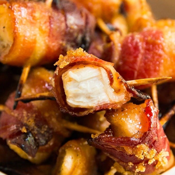 Bacon Wrapped Chicken Bites