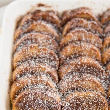 A close up of Baked French Toast