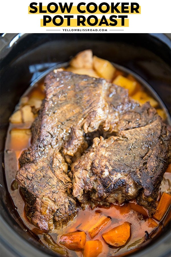 Beef Pot Roast Crock Pot - Slow Cooker Beef Pot Roast With Gravy My Farmhouse Table - I put the roast right from the searing pan into the crock pot on top of the veggies and let it rest in there instead.