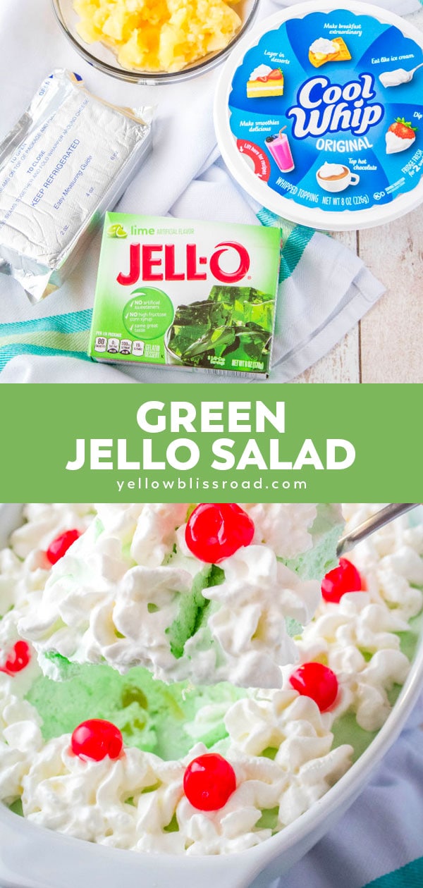 Creamy Dreamy Green Jello Salad